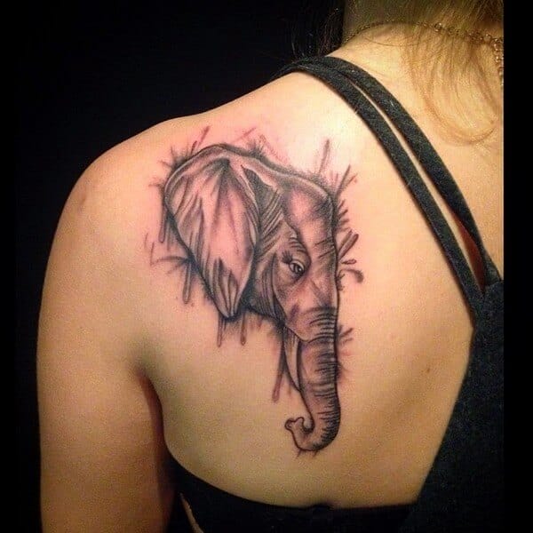 Share 96+ about elephant face tattoo unmissable .vn